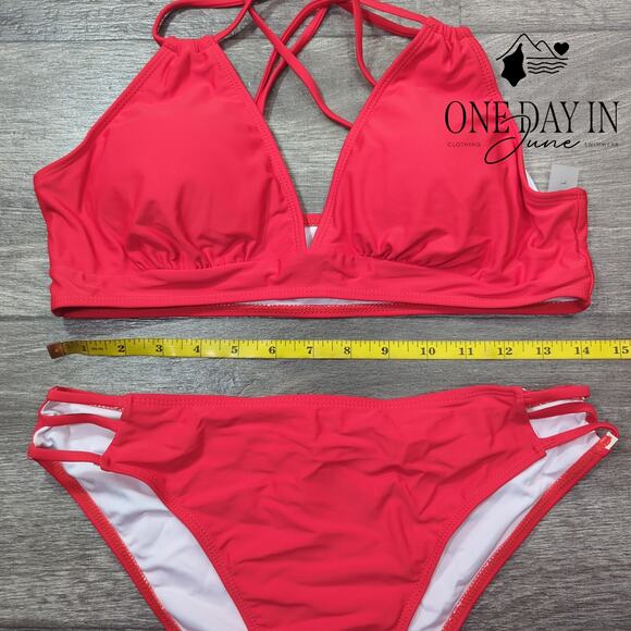 Adisputent Strappy Back Bikini Swimsuit Size L - Picture 3 of 5